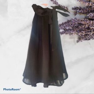 She and Sky- chiffon tie neck blouse